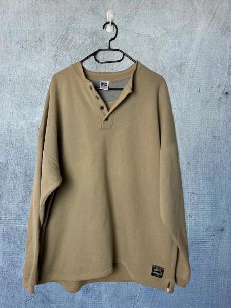 Russell Athletic Russell Athletic Beige Henley Sweatshirt product image