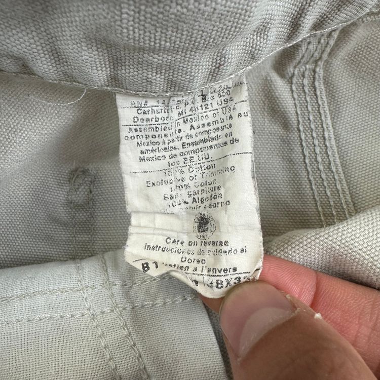 Carhartt Workwear Carpenter Trousers Cream imagen 3