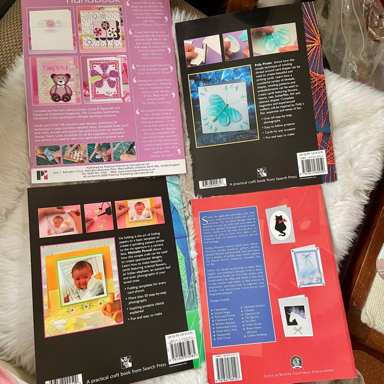 Bundle of 4 DIY Greeting Cards Making Pattern Design Craft Books & Magazine 2