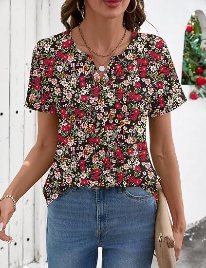 Other Floral Print Short Sleeve Blouse product image