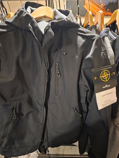 Stone Island Black Hooded Jacket