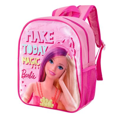 Barbie Make Today Magic Style Backpack Kids Premium Standard Rucksack with Zip & Adjustable Straps