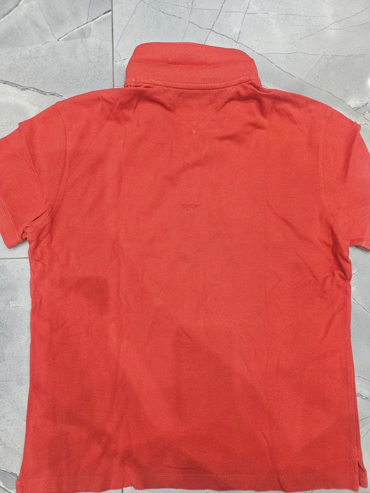 Tommy Jeans Red Polo Shirt image 2