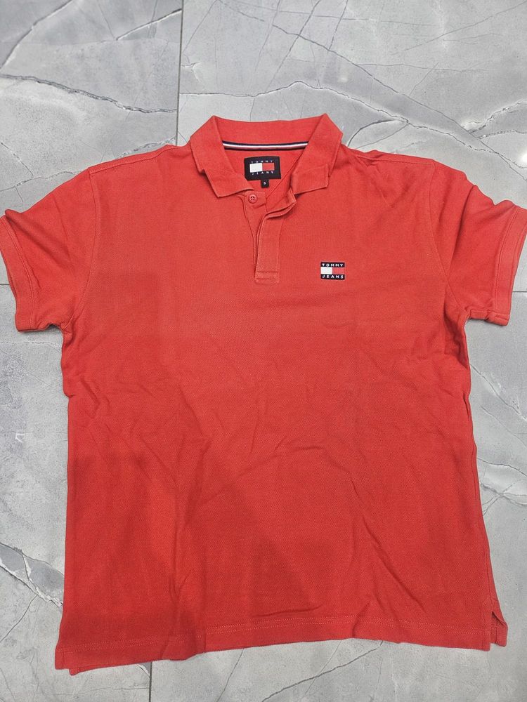 Tommy Hilfiger Tommy Jeans Red Polo Shirt product image