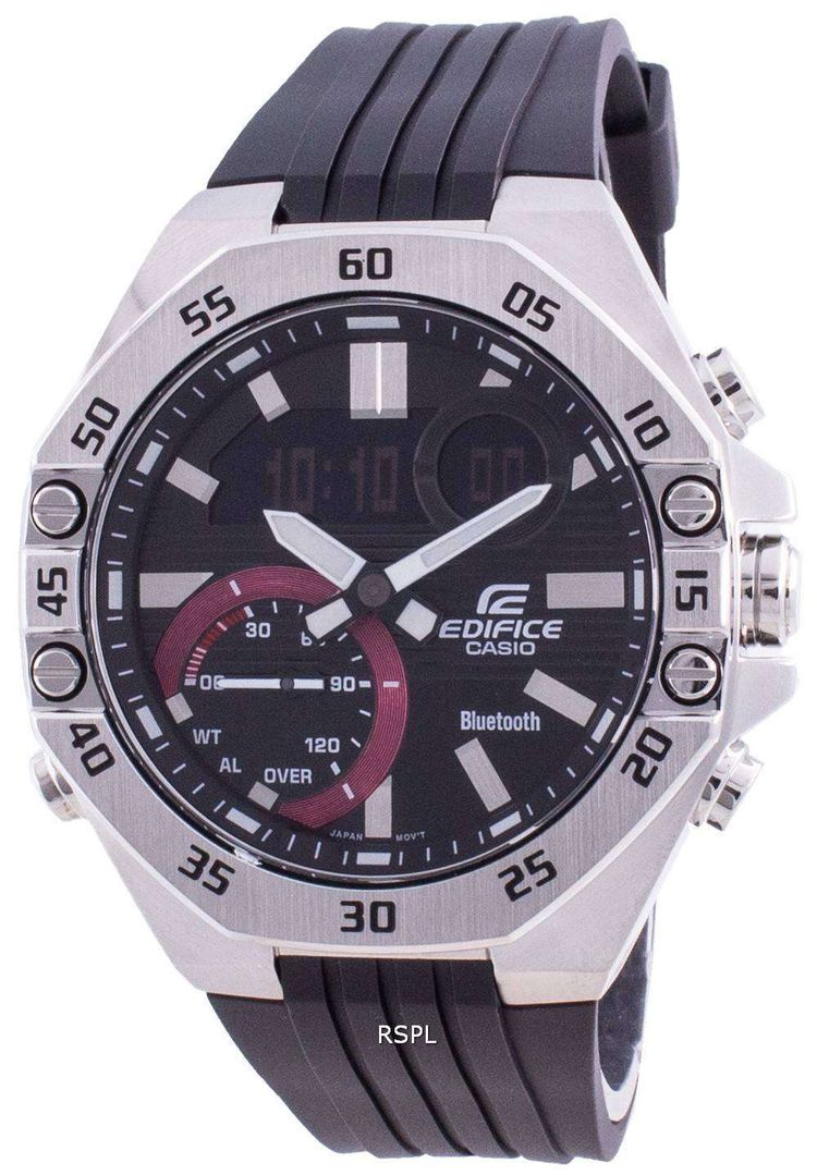 Casio Edifice World Time Mobile Link ECB-10P-1A ECB10P-1 100M Men's Watch image 1