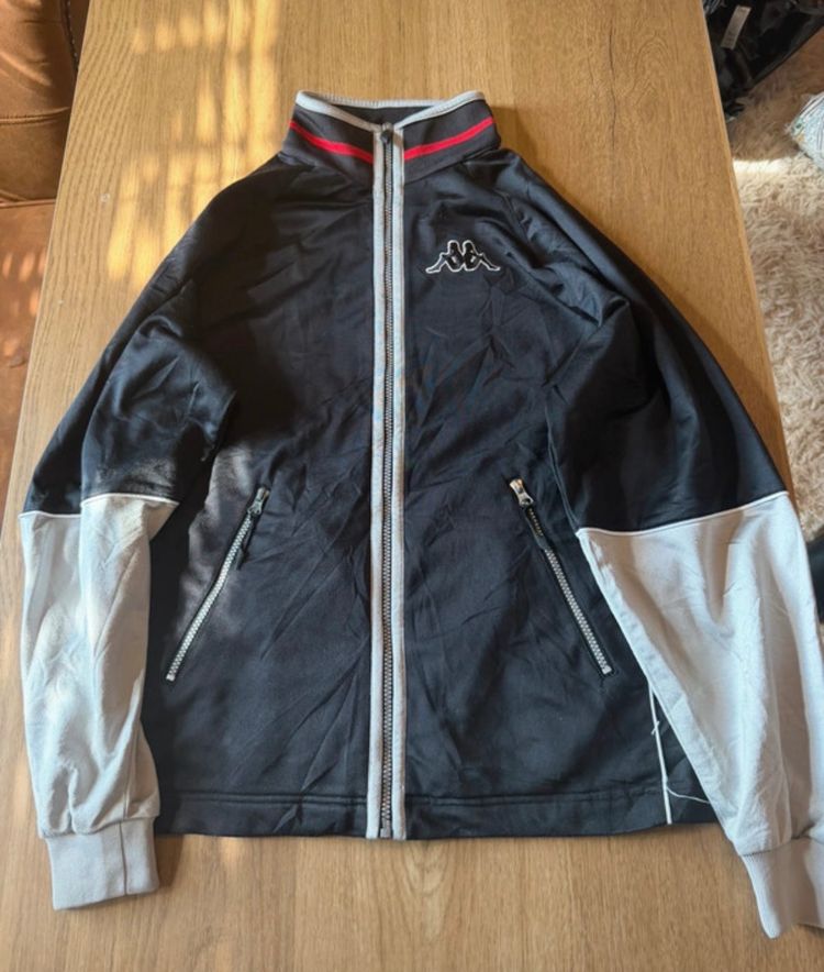 Kappa Black And Grey Zip-Up Jacket imagen 1