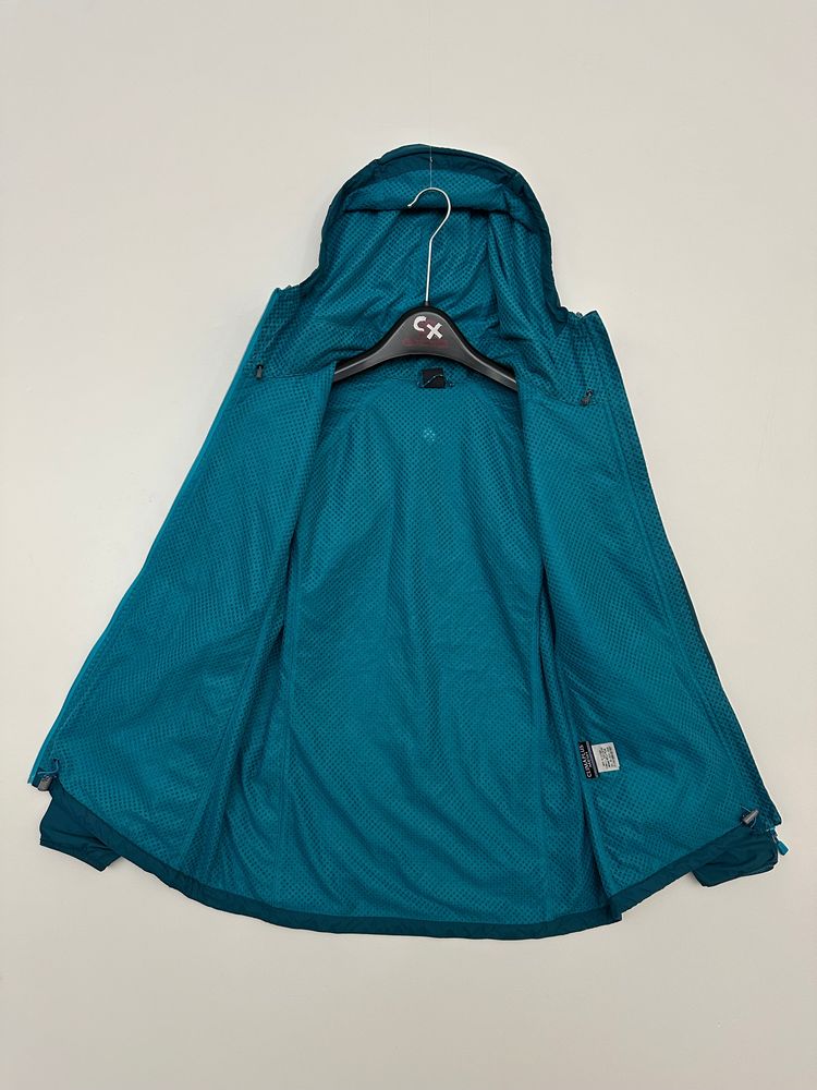Montbell Light Shell Hooded Jacket Blue Packable Women's M Medium image 5