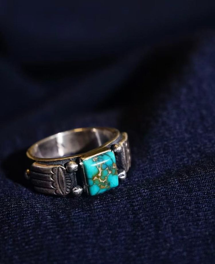 Silver Ring With Turquoise Stone image 1
