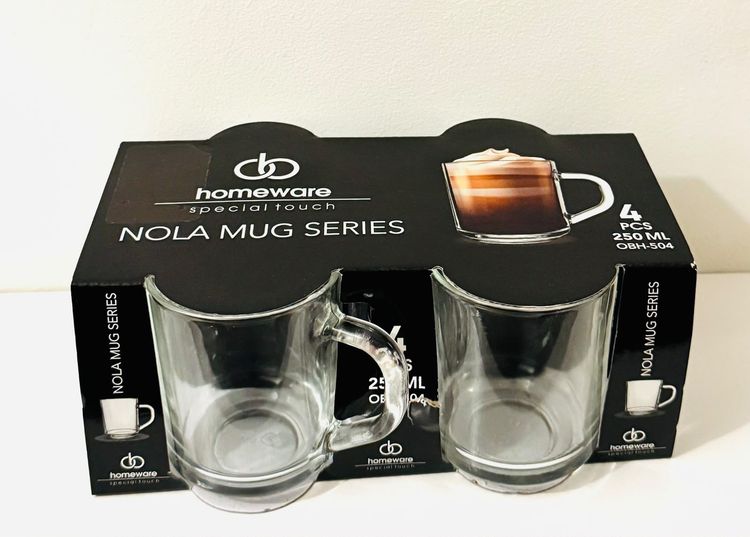 Nola Mug Series Glass Mugs Set image 1