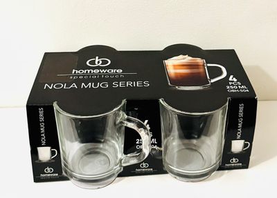 Nola Mug Series Glass Mugs Set