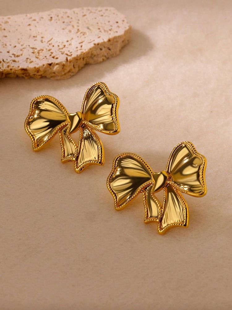 Other gold bow-shaped earrings product image