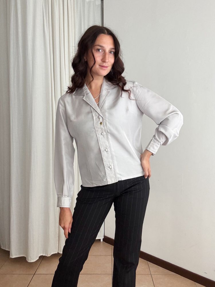 Other Camicia seta grigia argento M product image