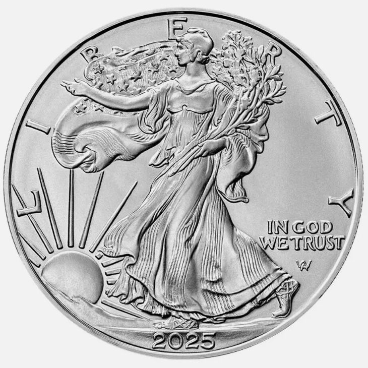 Other 2025 silver coin with Liberty and eagle design product image