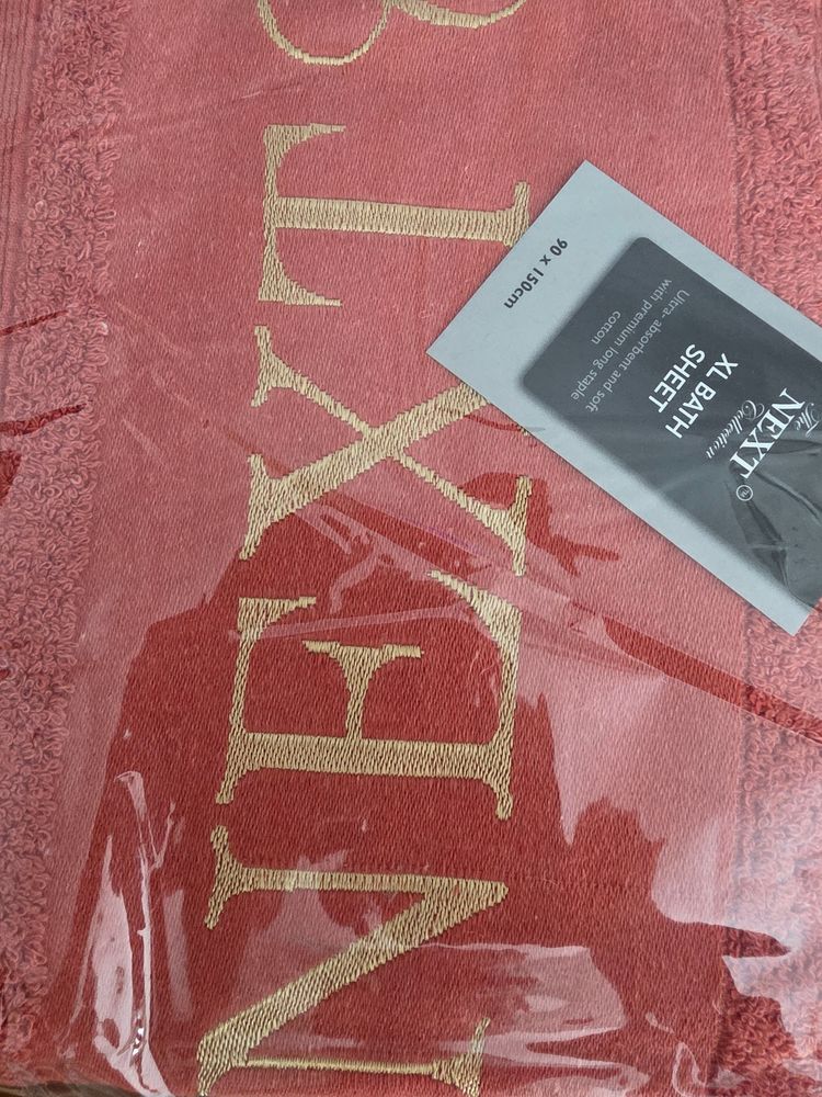 Pack of 3 Rust Colour Next Xl Bath Sheet Towel Price Marked £49 imagen 3