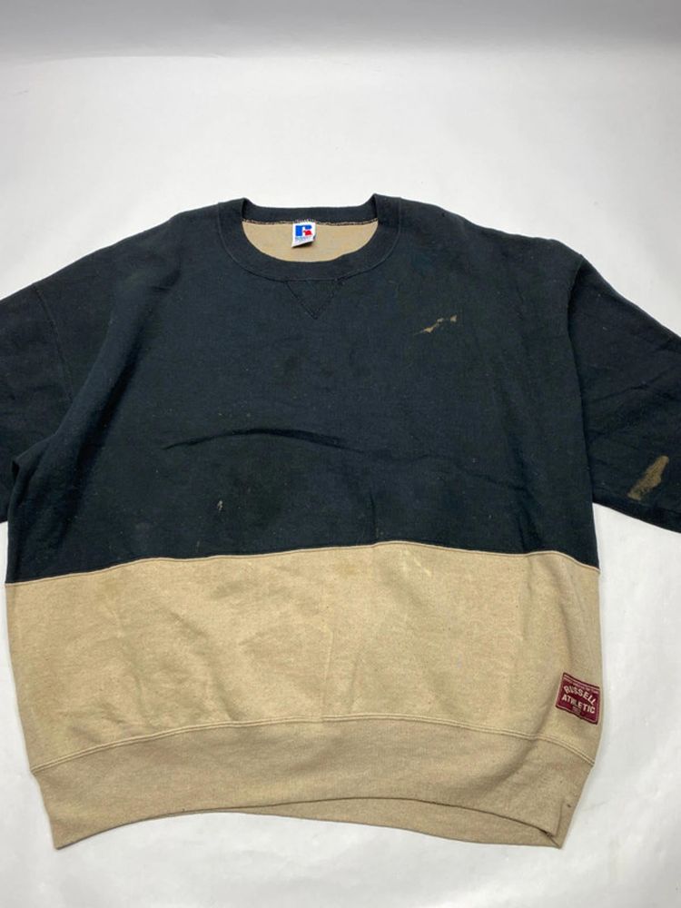 Vintage Russell Athletic Two-Tone Sweatshirt XXL – Made in USA image 9