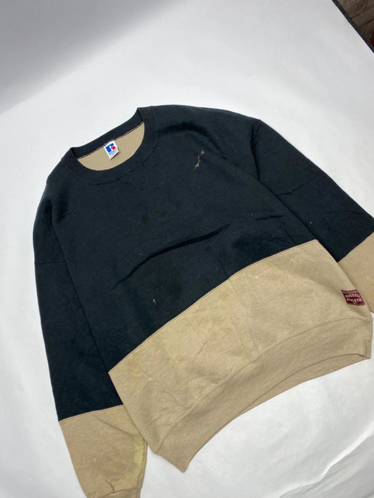 Vintage Russell Athletic Two-Tone Sweatshirt XXL – Made in USA image 13