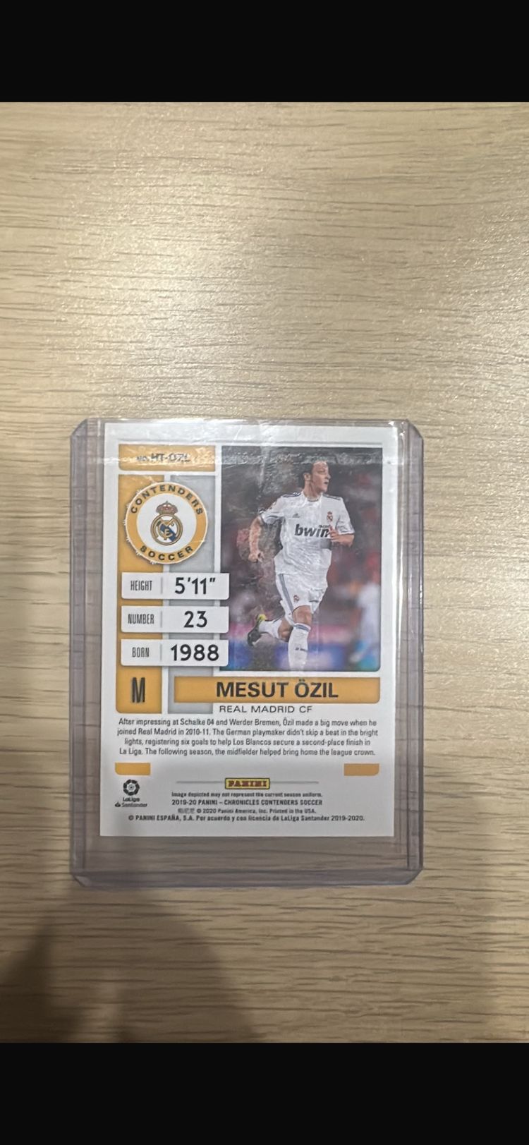 Mesut Ozil Real Madrid Cf Football Card 2