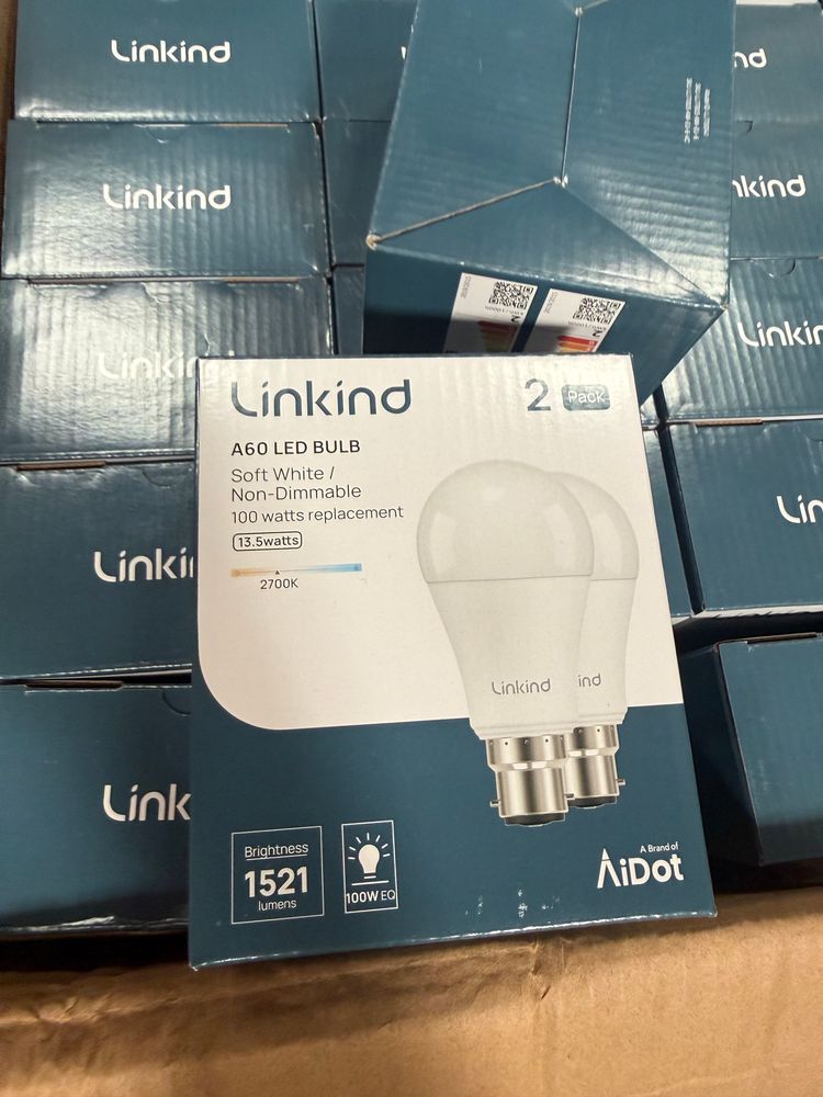 Led Light Bulbs A60 2 pack bayonet 