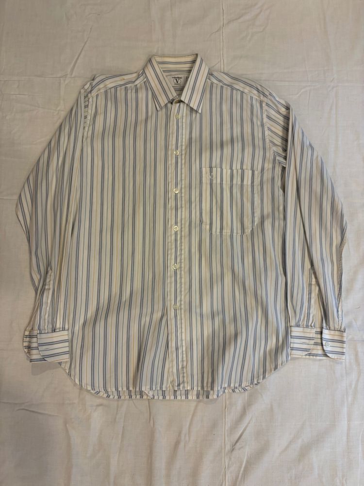 Valentino Striped Button-Up Shirt