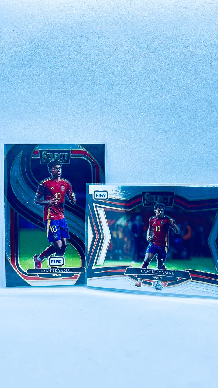 Lote de 2 cartas - Lamine Yamal - España - Panini Select FIFA 24-25