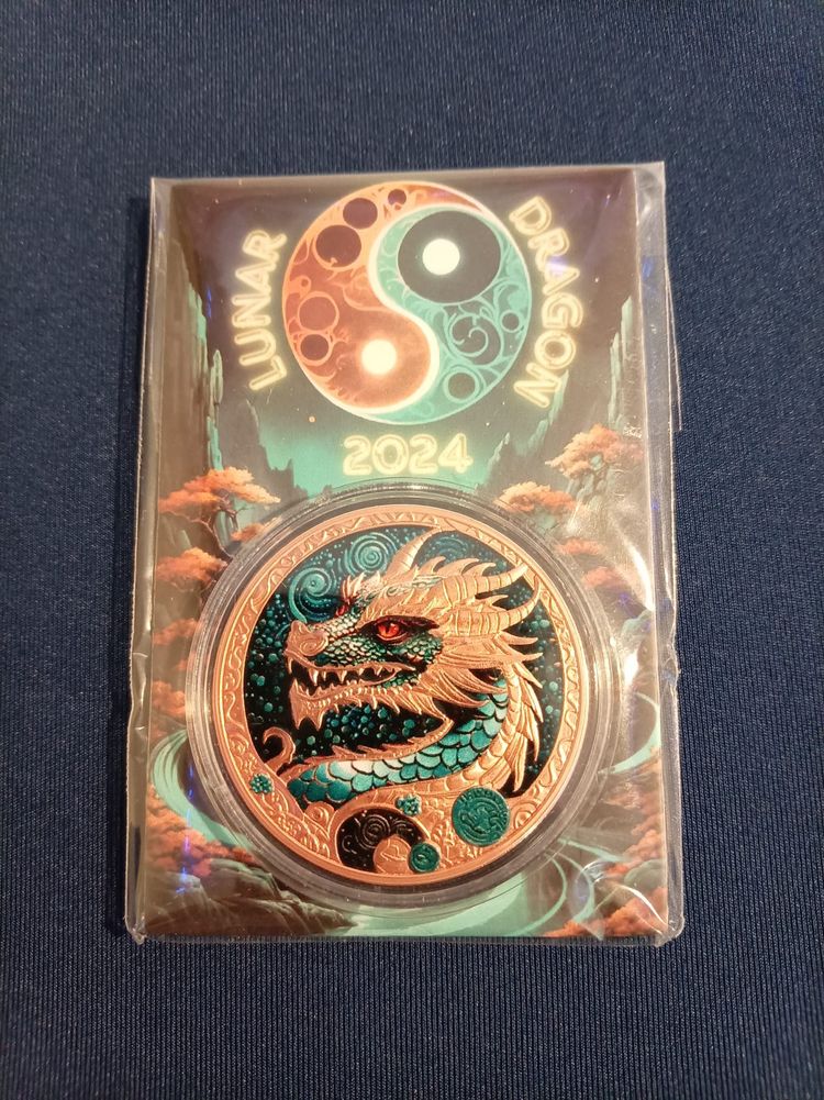 Lunar Dragon 2024 Copper Coin limited edition 