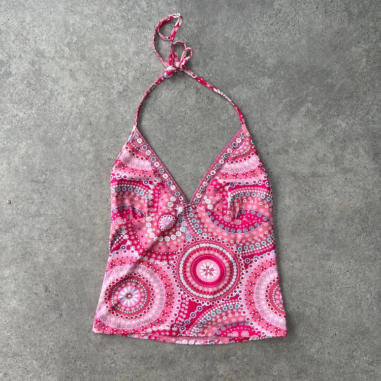 Zen Den  Pink Tankini Halter Neck Top product image
