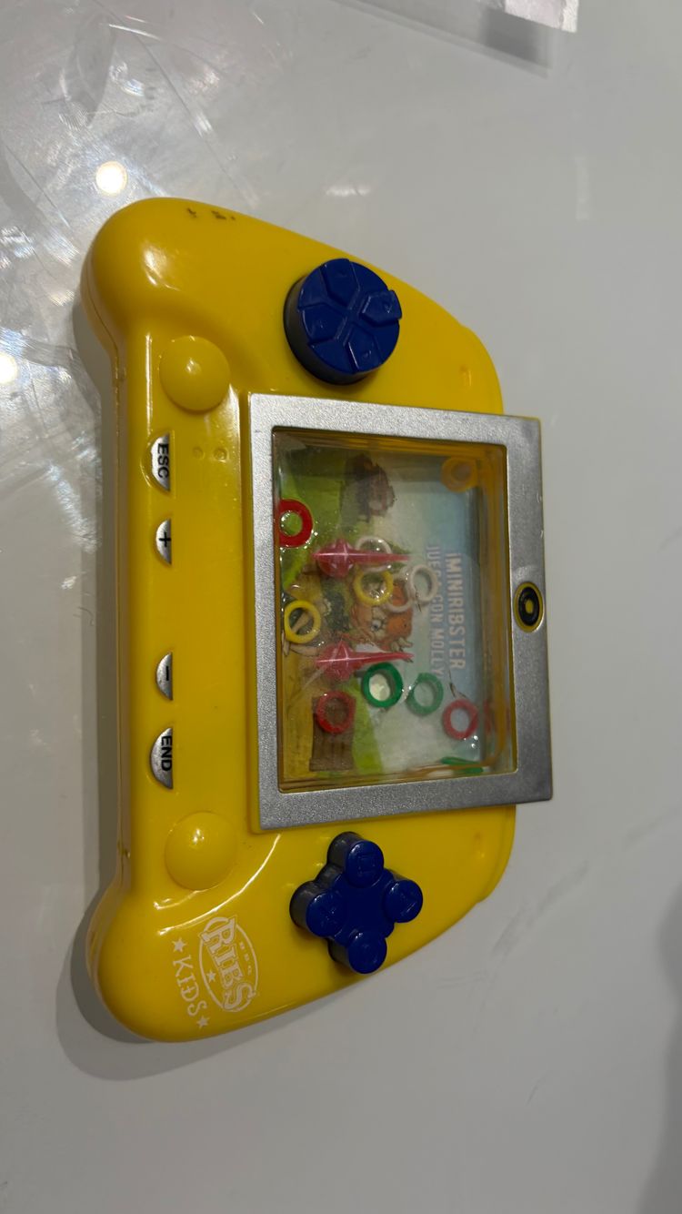 Yellow Handheld Water Ring Toss Game