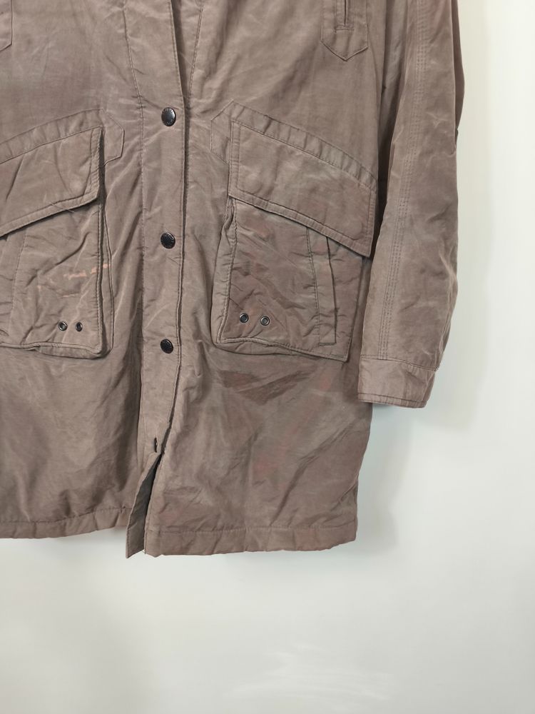 Brown Parka Coat With Fur Hood 3
