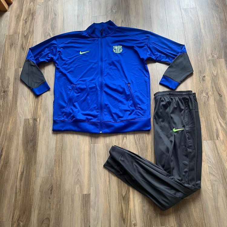BNWT Nike x FC Barcelona Dri Fit Strike 2 Piece Tracksuit ‘Lime Blast’