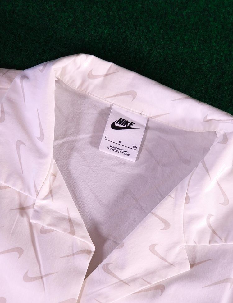 Nike White Button-Up Shirt image 2
