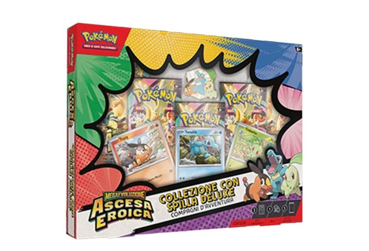 POKEMON COLLEZIONE SPECIALE CON SPILLA ASCESA EROICA 