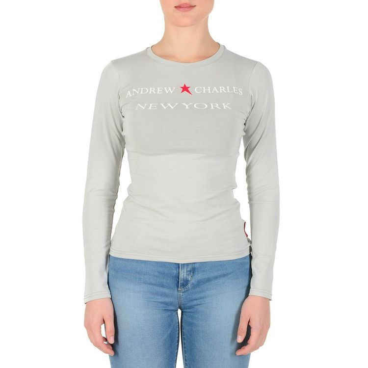 Andrew Charles Long Sleeve Top TS602 031002 PHENIX LIGHT GREY 003