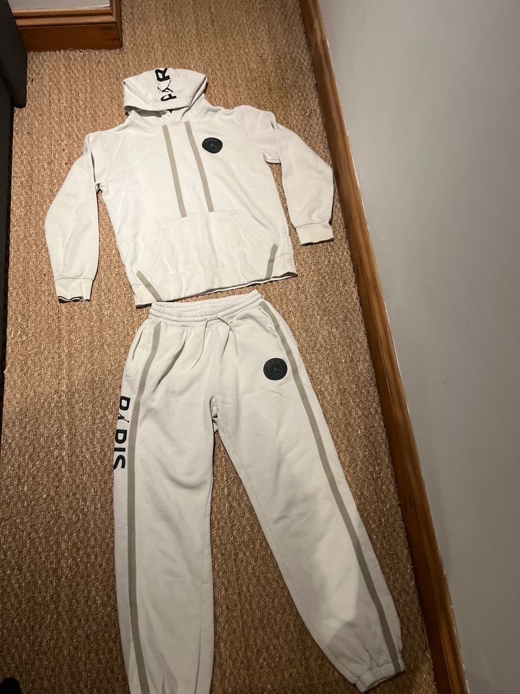 PSG White Hoodie And Joggers set by Jordan image 1