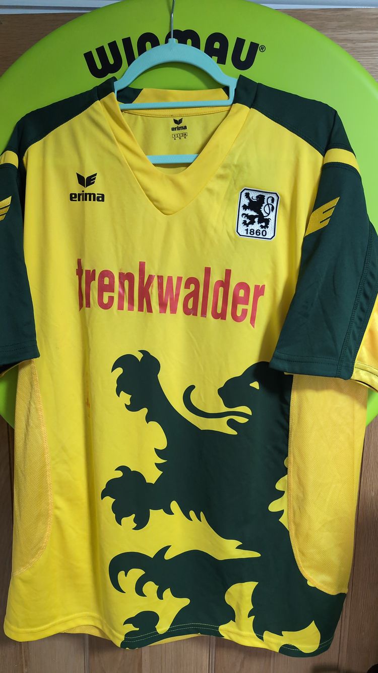 1860 Munich Erima Yellow And Green Sports Jersey