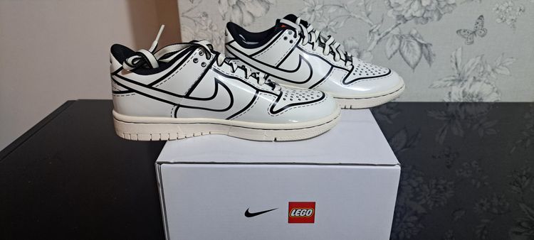 Nike Dunk Low LEGO COL (GS) UK4.5 EUR 37.5 White Brand New Full Box