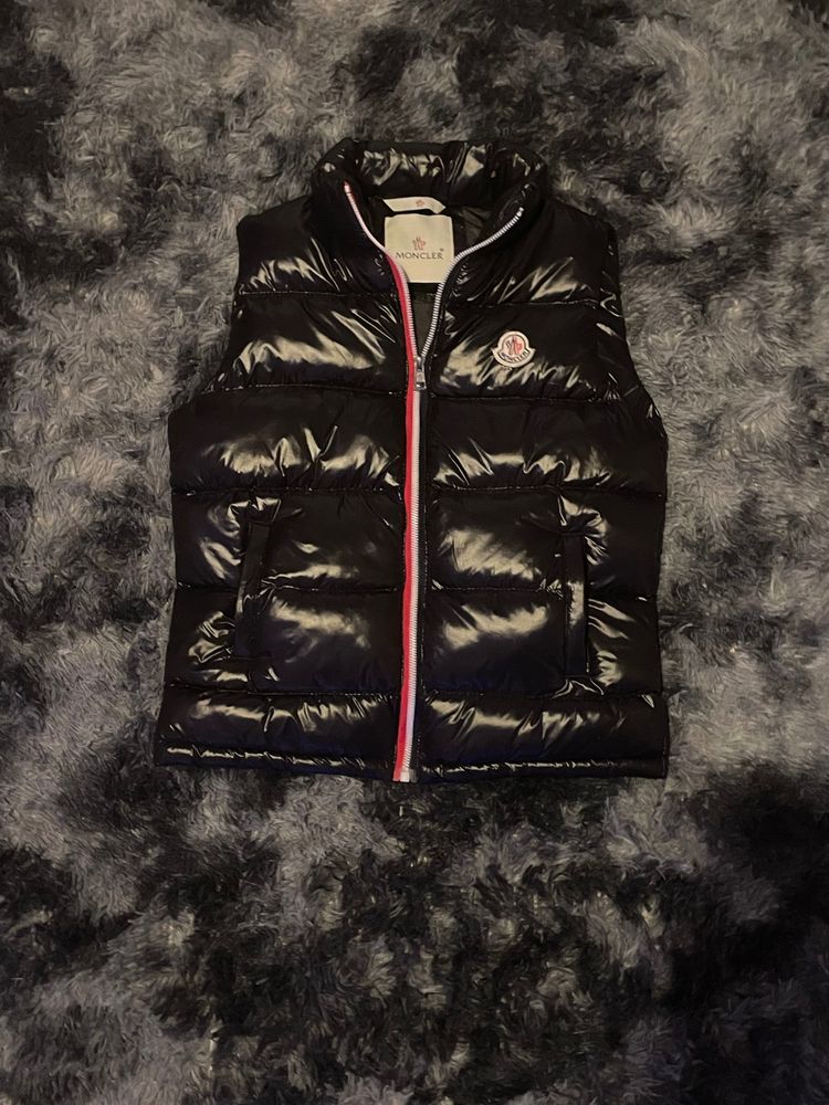 Moncler Black Puffer Vest image 1
