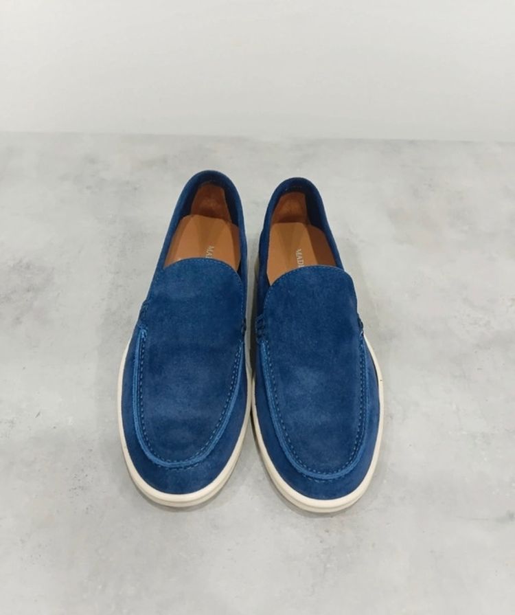 Mocassini in camoscio blu 40 2