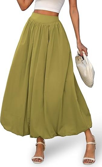 Immagine di Olive Green Wide-Leg Pants 4
