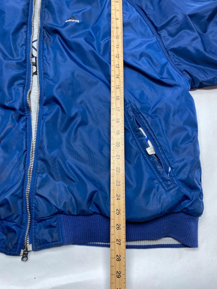 Adidas Vintage Blue Hooded Windbreaker Jacket (Men’s XXL) obraz 10