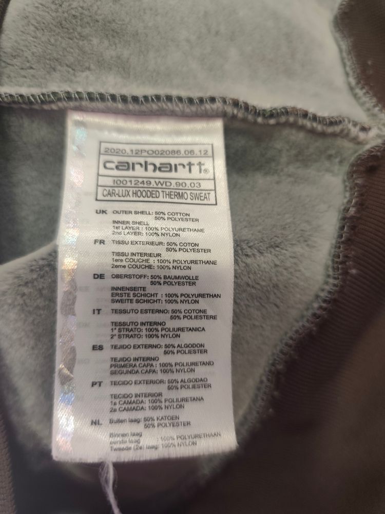 Carhartt Camouflage Hooded Zip-Up Sweatshirt image 5