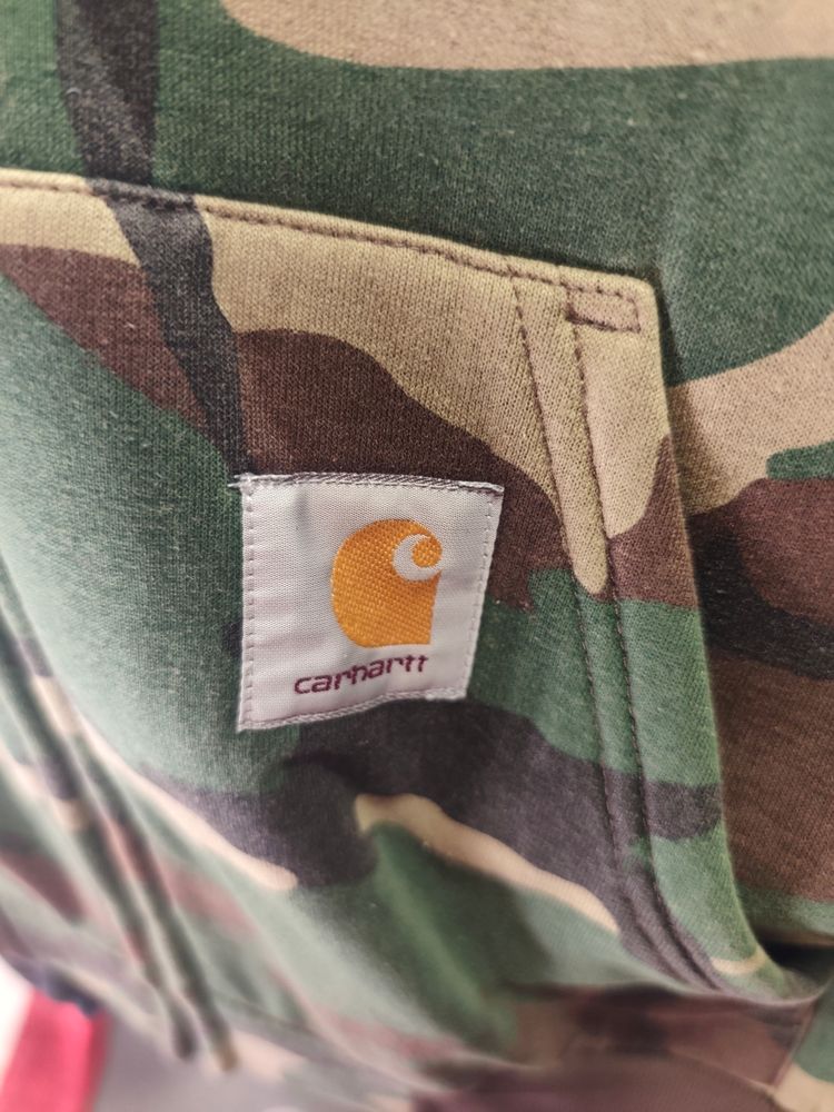 Carhartt Camouflage Hooded Zip-Up Sweatshirt image 3