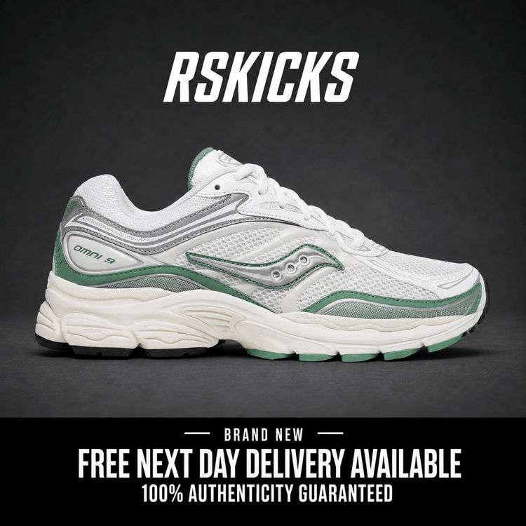 Saucony ProGrid Omni 9 Ivory Green Brand New
