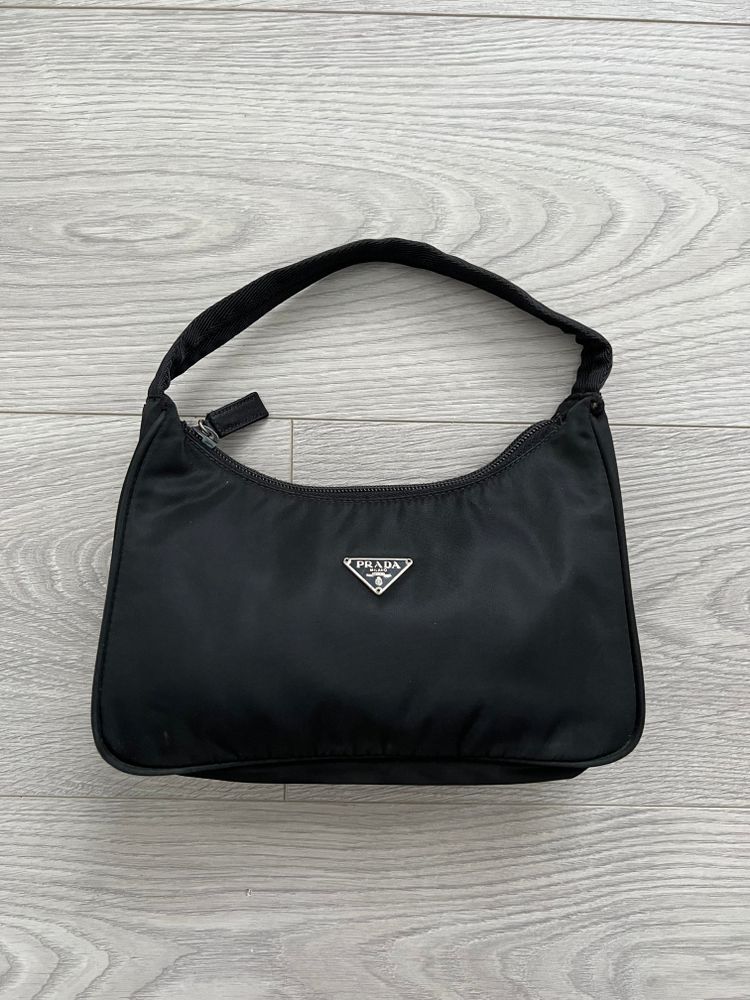 Prada Prada Vela Nylon Black Vintage Mini Hobo Bag product image