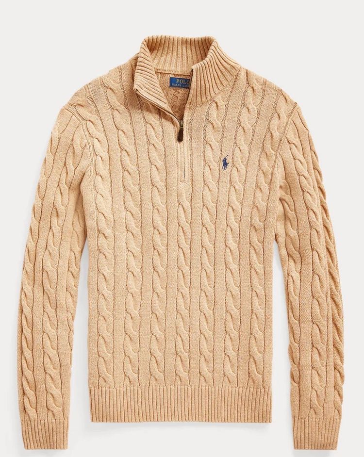 Polo Ralph Lauren Beige Cable Knit Sweater image 1
