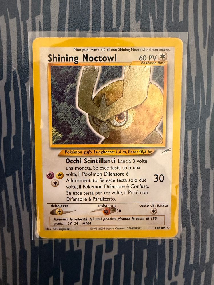 Shining Noctowl Pokémon Card ita