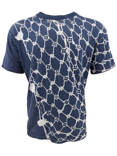 Louis Vuitton Fishnet Monogram T-Shirt - Blue (432392574)