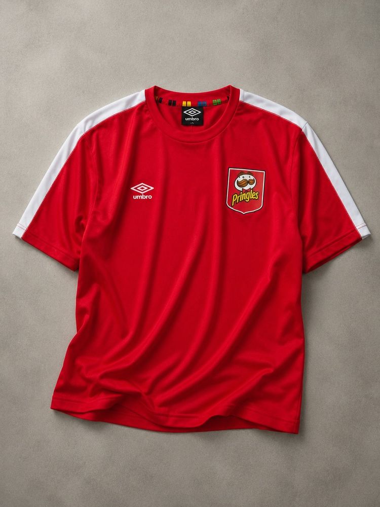 Umbro Red T-Shirt With Pringles Logo
