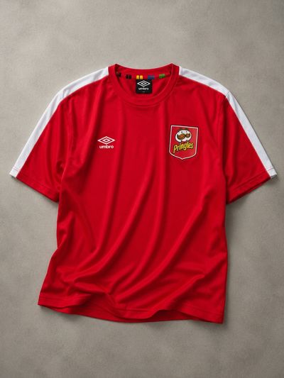 Umbro Red T-Shirt With Pringles Logo