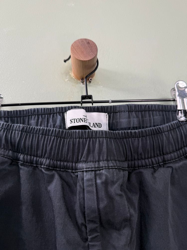 Stone Island RE-T Black Cargo Bottoms image 4