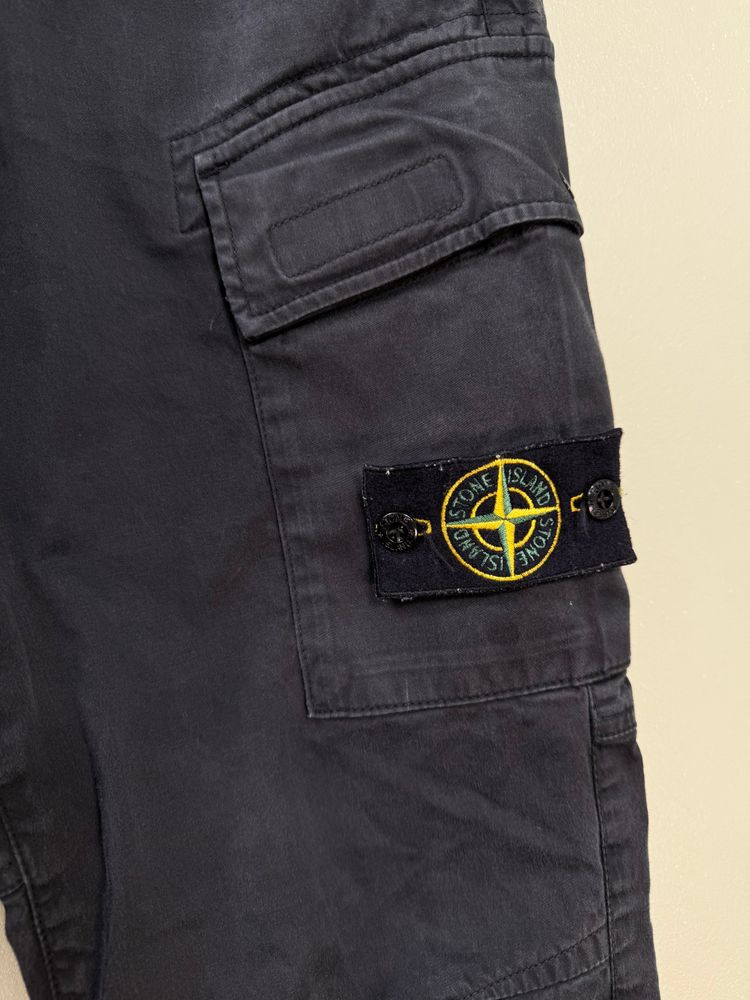 Stone Island RE-T Black Cargo Bottoms image 2